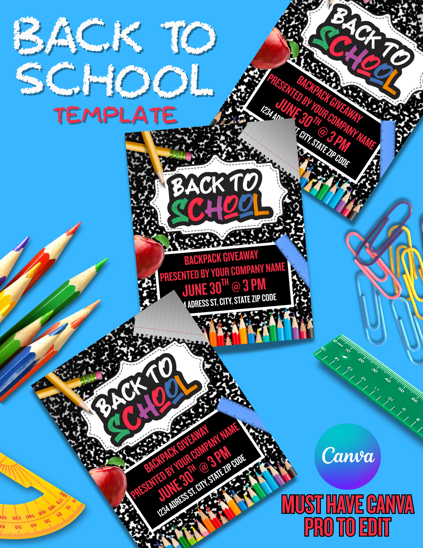 Back To School Event Template