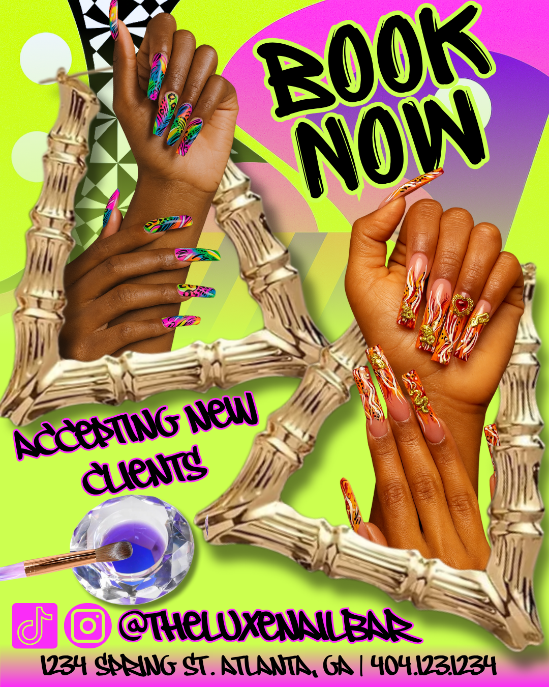 90's Nail Tech Template