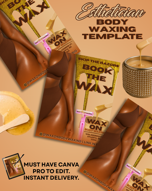 Brown Body Waxing Template