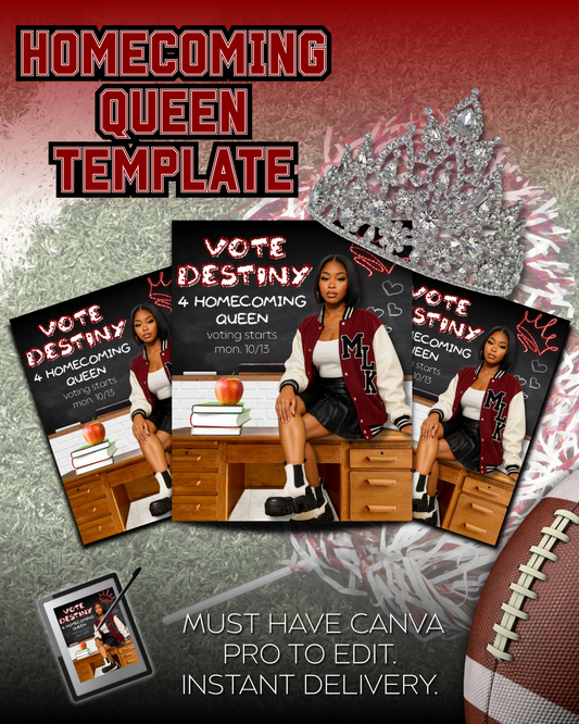Homecoming Queen Desk Template