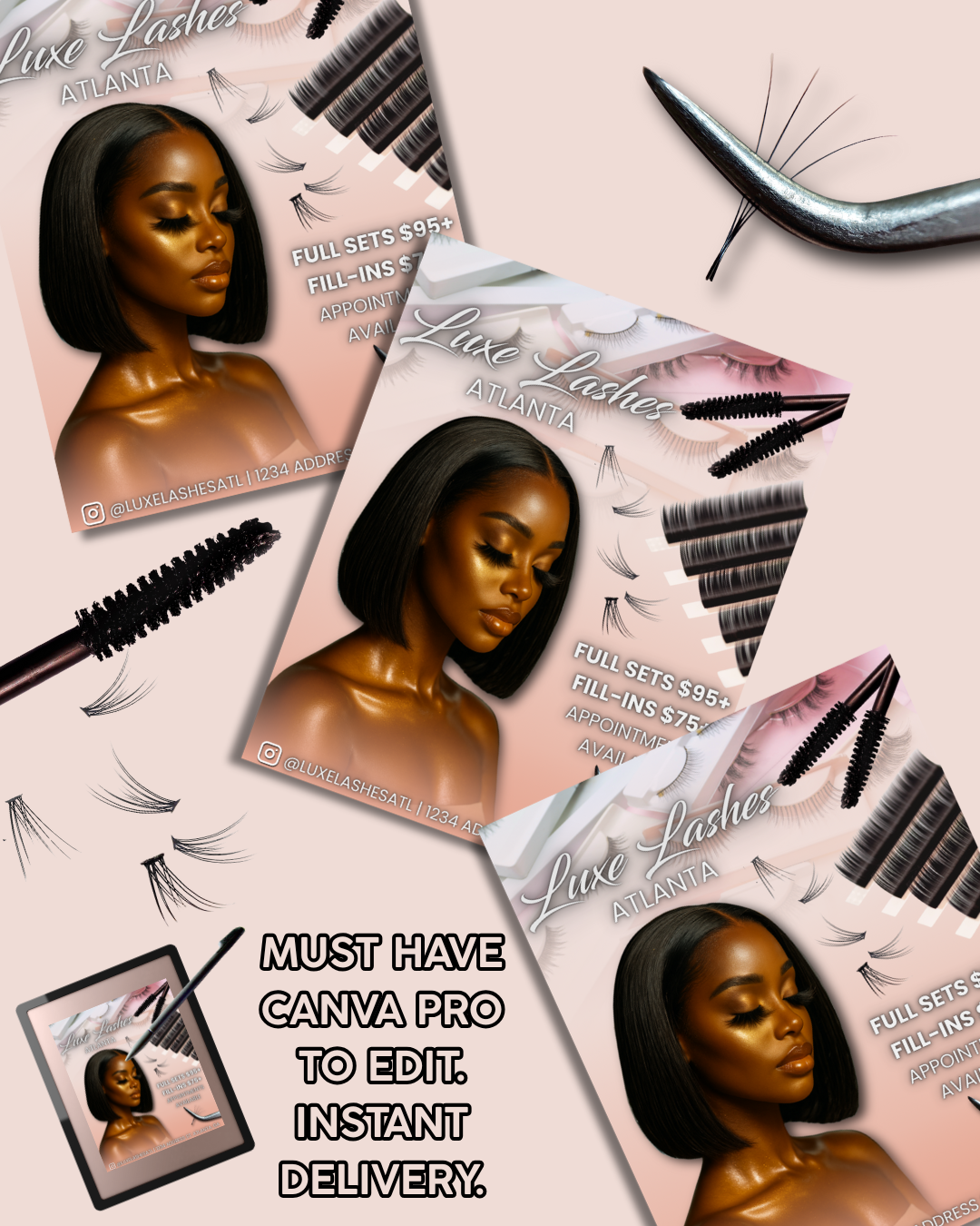 Lash Tech Lash Tray Template