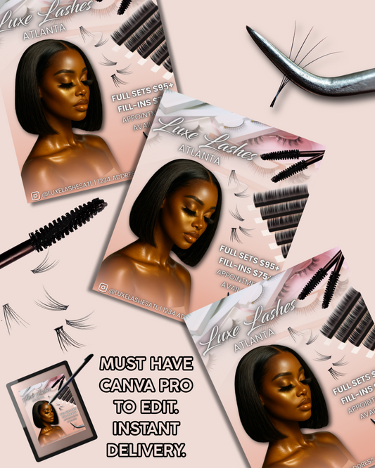 Lash Tech Lash Tray Template