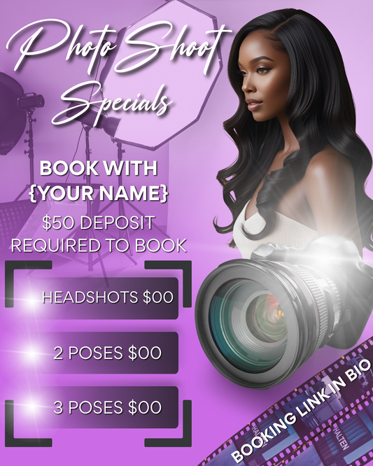 Purple Photo Shoot Template